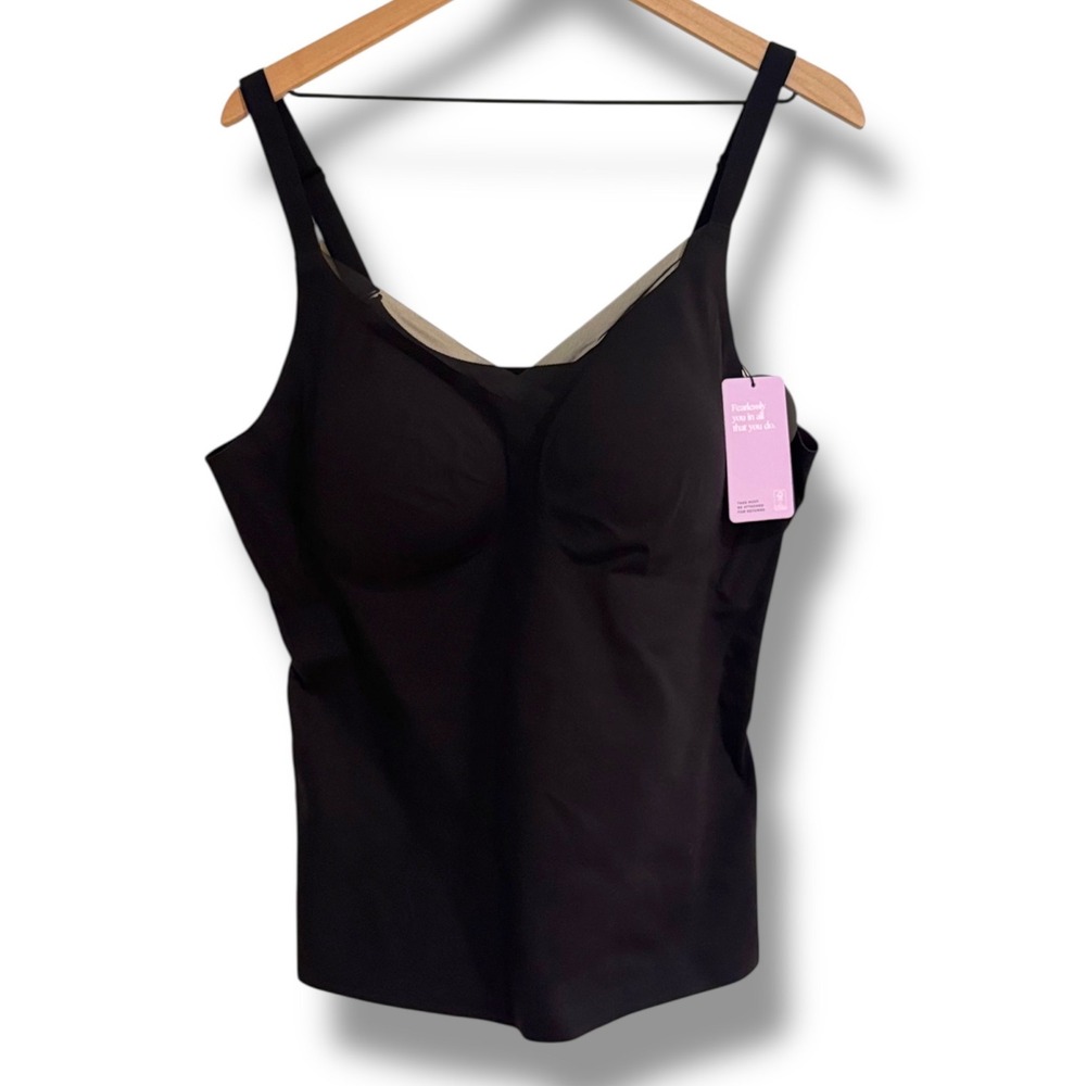 Honeylove Crossover Cami 3X LiftWear Black Vamp Shapewear Slimming Tank NEW‎